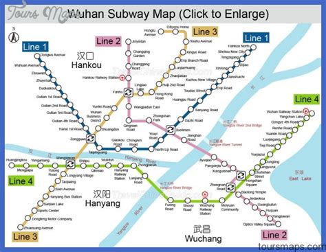 Wuhan Metro Map - ToursMaps.com