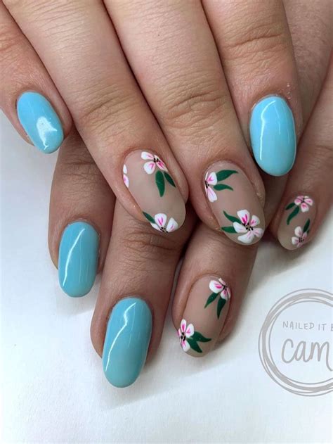 40 Flowers Nails Design Trends For Spring 2020 - Flymeso Blog | Lavender nails, Floral nail ...