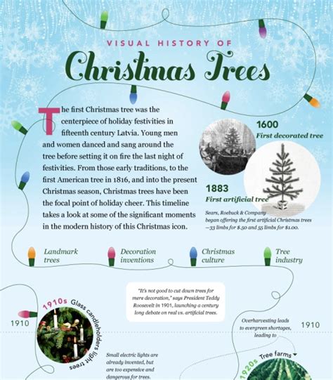 History and Traditions of a Christmas Trees (Infographic)