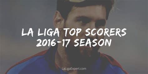 La Liga Top Scorers 2016-17 - Most Goals & Assists plus the Final Table