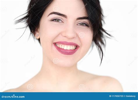 Emotion Face Happy Smiling Joyful Delighted Woman Stock Image - Image of expressive, glad: 117050723