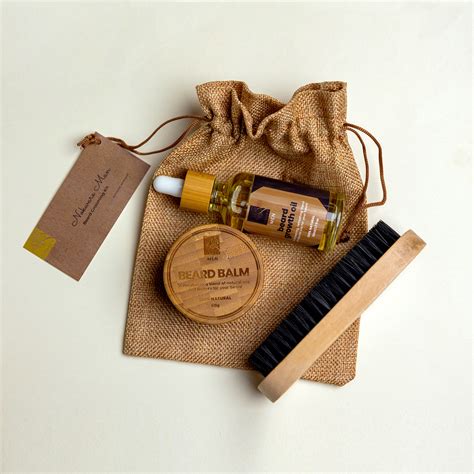 Beard Grooming Kit (Beard Oil, Balm and Brush)