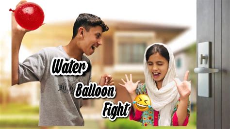 Water Balloon fight || water balloon fight with Huria || Water balloon fight pranks||Water ...