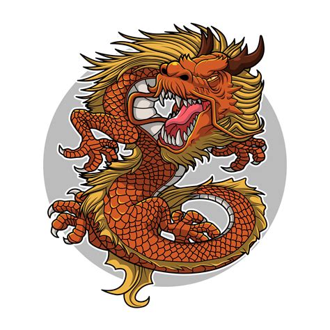 fire dragon illustration vector design 8601881 Vector Art at Vecteezy