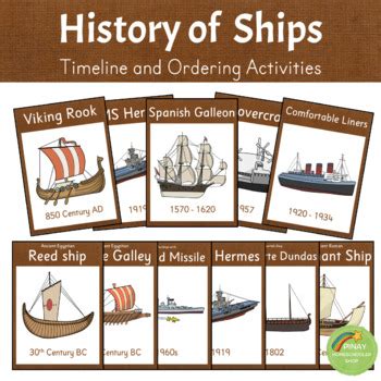 History of Ships - Timeline and Ordering Activities by Pinay Homeschooler Shop