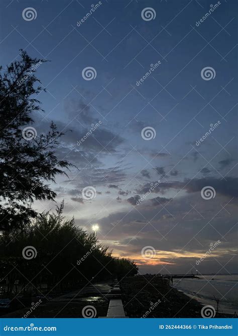 Pantai Alam Indah stock photo. Image of pantai, evening - 262444366