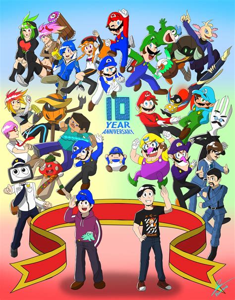 SMG4 10 Anniversary (Full Set) by flowerbruh on DeviantArt | Disney fan art, Super mario art ...