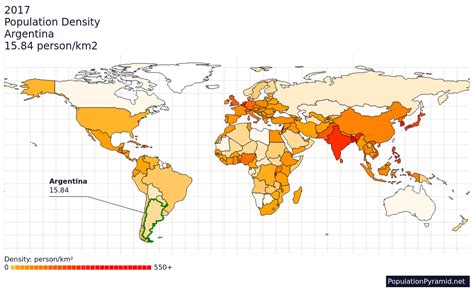 Population Density Argentina 2017