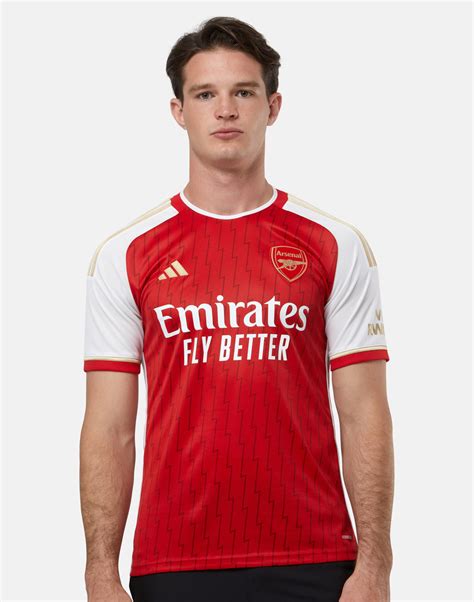 adidas Adults Arsenal 23/24 Home Jersey - Red | Life Style Sports IE