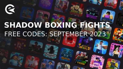 Shadow Boxing Fights Codes (September 2023): Free Cash &… | EarlyGame