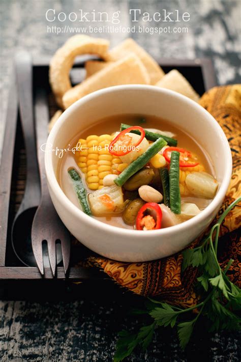 Sayur asem / various vegetables in tamarind soup