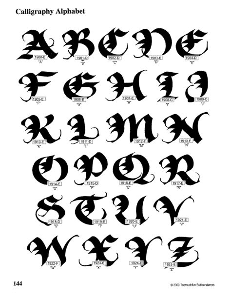 Calligraphy Alphabet : calligraphy alphabet guide