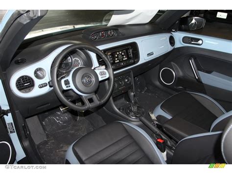 Black/Blue Interior 2013 Volkswagen Beetle Turbo Convertible 60s Edition Photo #75751553 ...