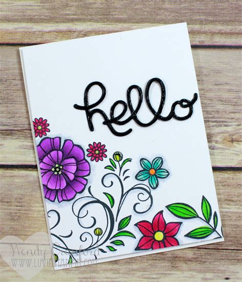 How To Stamp A Floral Background | Luvin Stampin