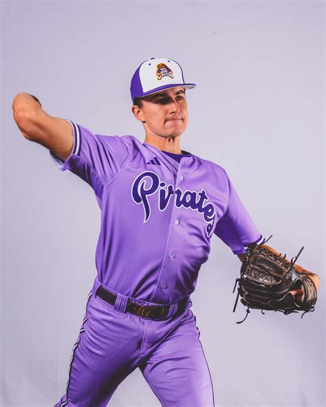 ECU Baseball Powder Purple Uniform — UNISWAG