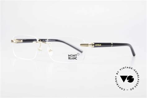 Glasses Montblanc MB337 Rimless Eyeglasses Gold-Plated