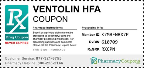 Ventolin Hfa Coupon - Pharmacy Discounts Up To 90%