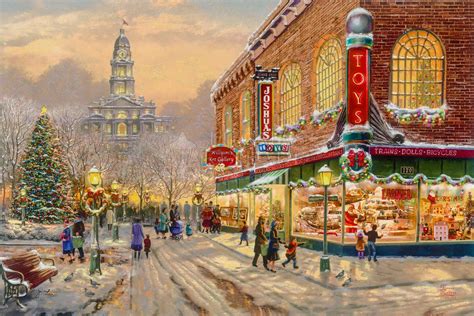 A Christmas Wish, by Thomas Kinkade Studios - Village Gallery