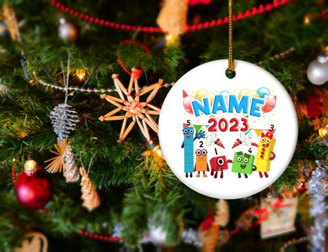 Personalized Numberblocks Ornament, Numberblocks Christmas Ornament – Centdeux Dore