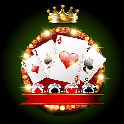 casino background with golden crown vector free download