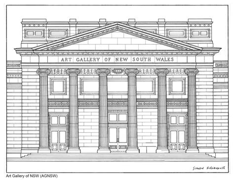 Art Gallery NSW - AGNSW Elevation - Simon Fieldhouse