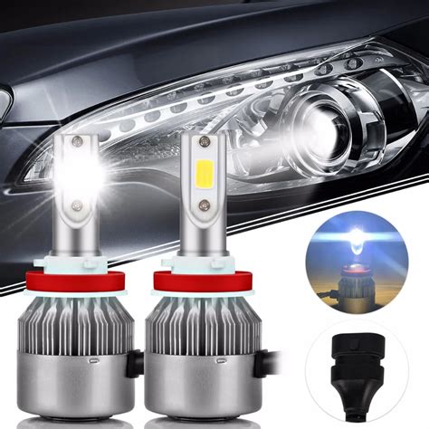 2pcs Car Super Bright 72W H11 Led Bulb Auto Headlights Auto Led Light 12V Fog lamp Headlamp for ...