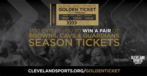 2023 CLEVELAND SPORTS GOLDEN TICKET PROVIDES FAN OPPORTUNITY TO WIN ...