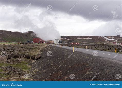 The Geothermal Power Station in Iceland Stock Image - Image of ...