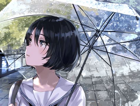 Anime Rain Girl Umbrella Wallpapers - Wallpaper Cave