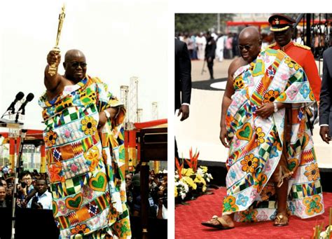 President-elect Nana Addo Dankwa Akufo Addo dressed in toga style ...