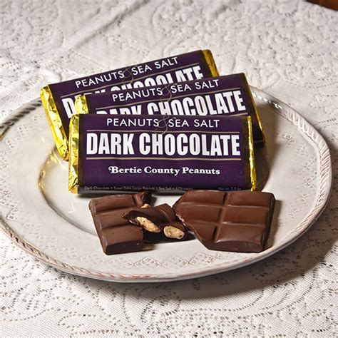 Dark Chocolate Candy Bar with Peanuts, Sweet Tastes: Bertie County Peanuts