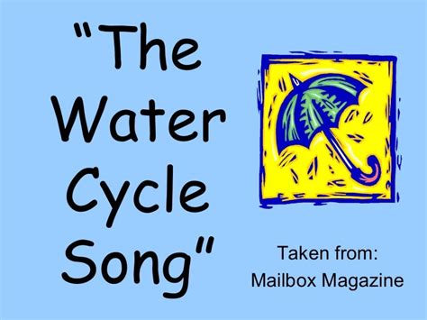 The water cycle song