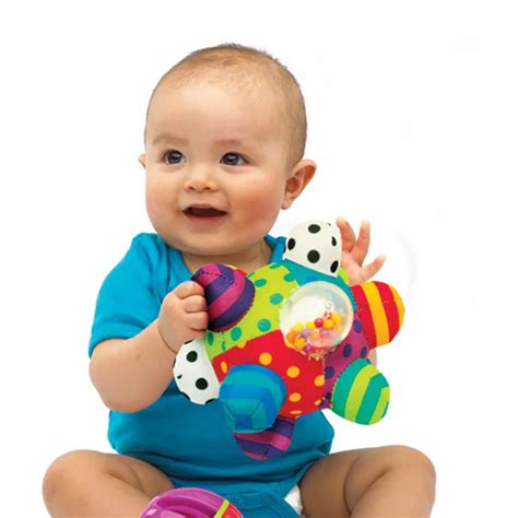 Baby Toys Ball Colorful Educational Mobile Baby Shaker Baby Hands Feet ...