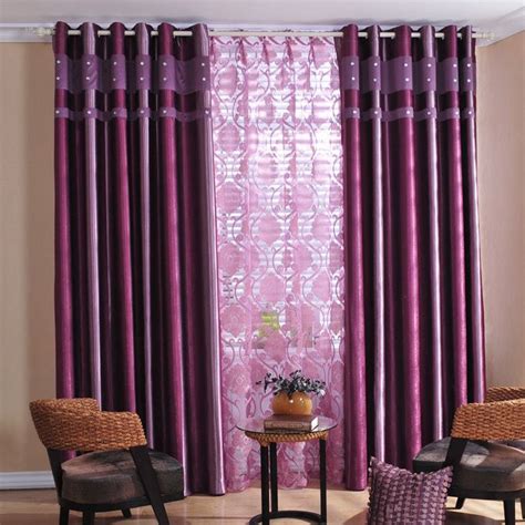 Attractive Printing Living Room or Bedroom Curtains in Purple BEAUTIFUL ...