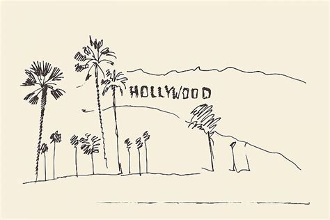 Los Angeles (California) skyline (2808) | Illustrations | Design ...