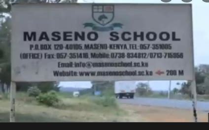 Maseno School Student Dies In School - Search KE