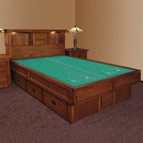 Mission Creek Waterbed With Bookcase Headboard & Casepieces - InnoMax