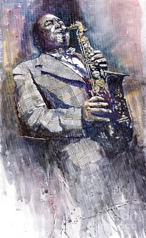 Jazz Saxophonist Charlie Parker Painting by Yuriy Shevchuk