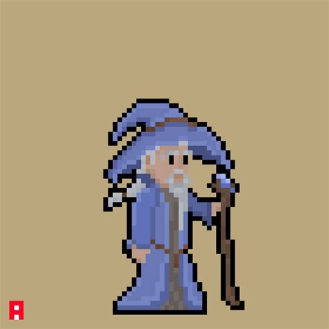 Wizard (animation example for Fiverr) : r/PixelArt