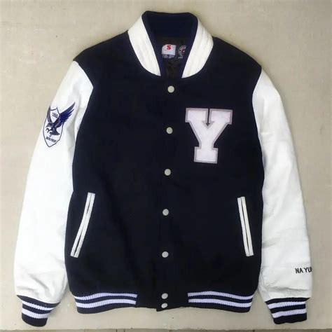 Varsity × Varsity Jacket Varsity Leather Yonsei University Second | Grailed