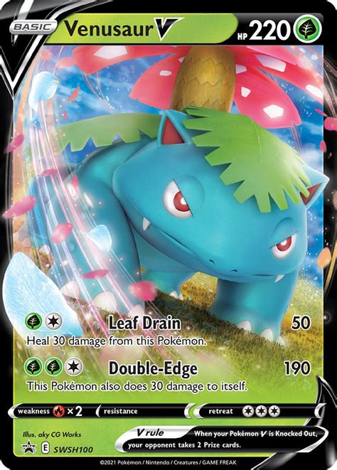 Venusaur V - SWSH100 - SWSH: Sword & Shield Promo Cards - Pokemon