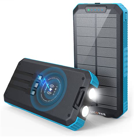 Solar Charger 30000mAh Solar Power Bank Wireless Portable Charger – Licorne