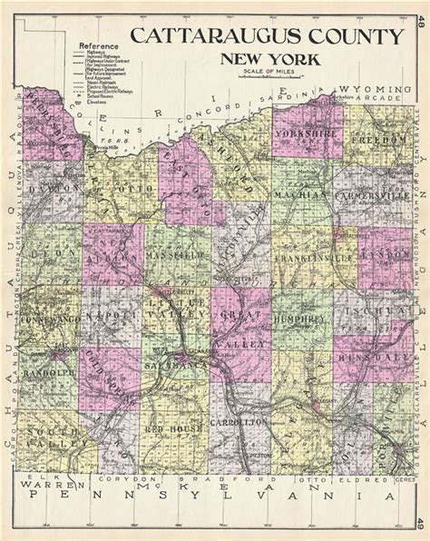 Cattaraugus County New York.: Geographicus Rare Antique Maps