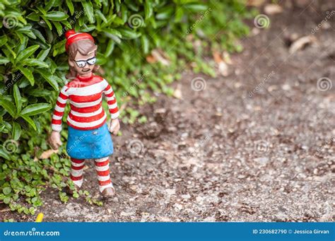 Wheres Wally Wilma Figurine at a Model Village Stock Photo - Image of waldo, miniature: 230682790