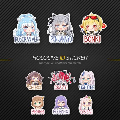 Hololive ID Sticker - Etsy