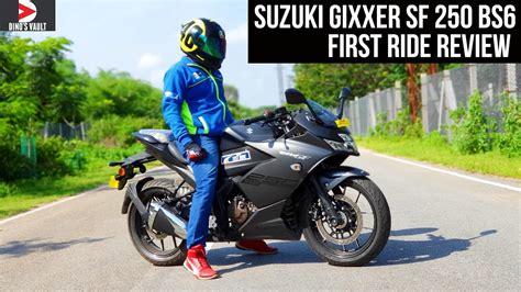 Suzuki Gixxer SF 250 BS6 Top Speed First Ride Review #Bikes@Dinos - YouTube