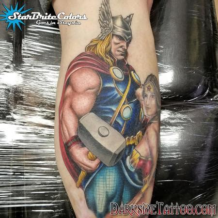 Darkside Tattoo : Tattoos : Color : Color Thor Tattoo