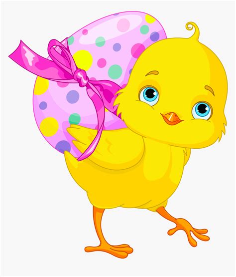 Pink Egg Chicken With Bunny Easter Clipart - Easter Clip Art Chick, HD ...