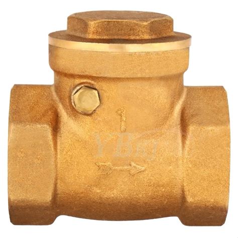 1pc DN25 Female Thread Brass One Way Valve 232PSI Prevent Water Backflow-in Valve from Home ...