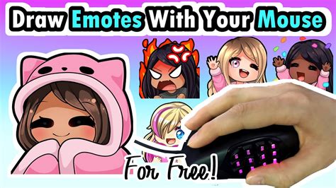 How to Draw Emotes With Your MOUSE - YouTube